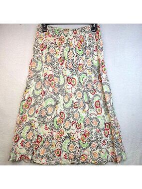 Vintage C·L·C Floral Midi Skirt 8 Multi Deadstock Fairy Festival Romantic Boho